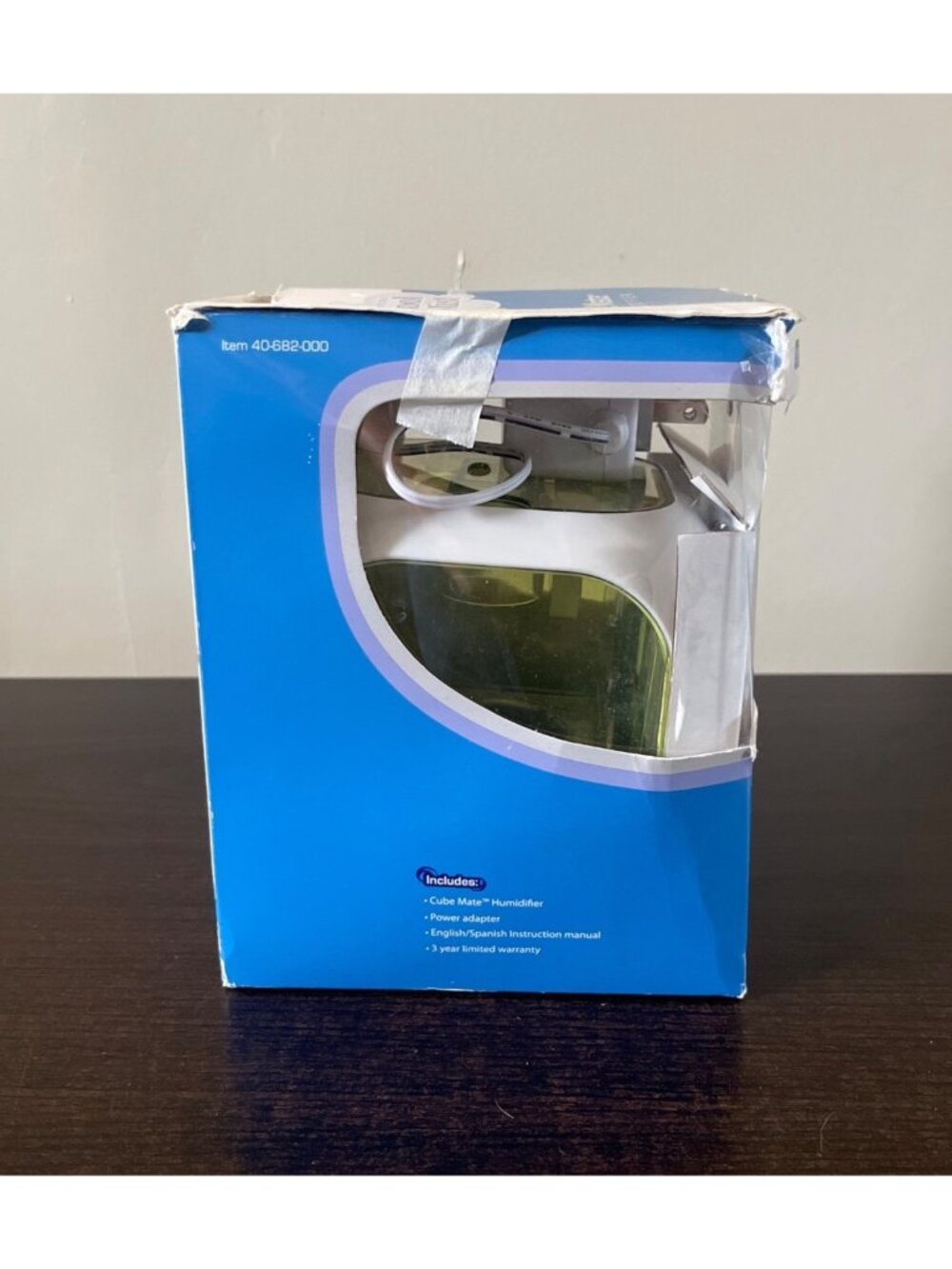 HealthSmart Ultrasonic Cool Mist Cube Mate Humidifier Compact & Portable